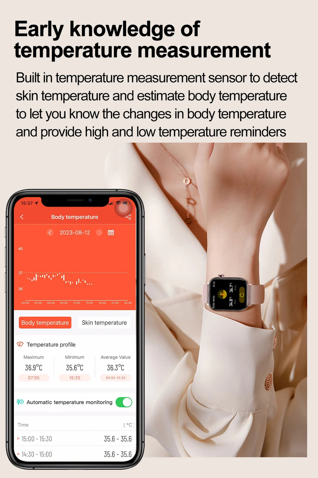 2025 New ECG+PPG Monitoring Smart Watch Women Blood pressure Blood Lipid Uric Acid Women Menstrual Health Tracker Smartwatches - TechSmartX