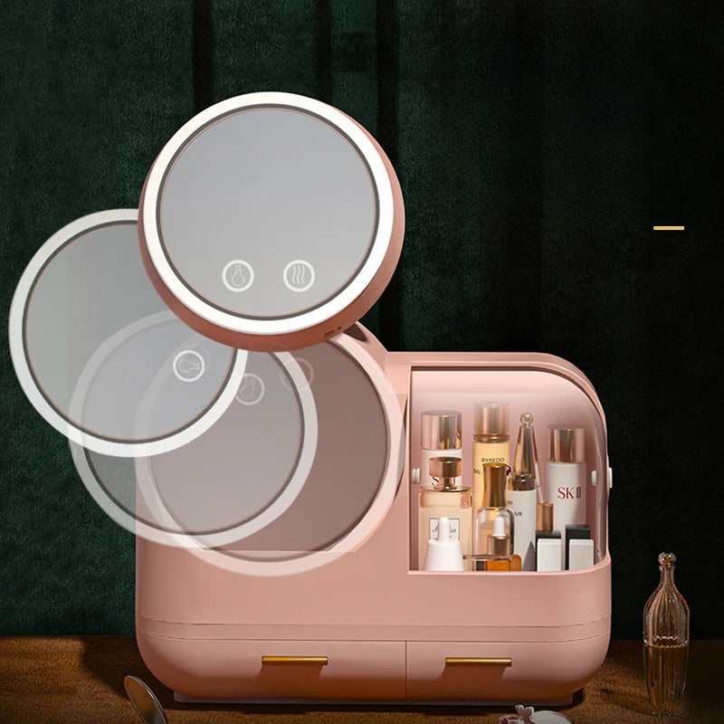 Creative LED Cosmetic Storage Box - The Internet's Most Popular Organizer for Makeup Lovers - TechSmartX