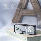 Wireless Bluetooth Speaker Small Mini Alarm Clock Portable Cannon Mini Voice Broadcast the Card Instert Vehicular Audio System W - TechSmartX