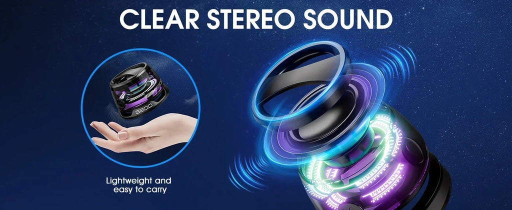 Mini Bluetooth Speaker Portable Phone Holder RGB Lighting Magnetic Speaker BT5.3 Mini Sound Box 7 Hours Playback Easy to carry - TechSmartX
