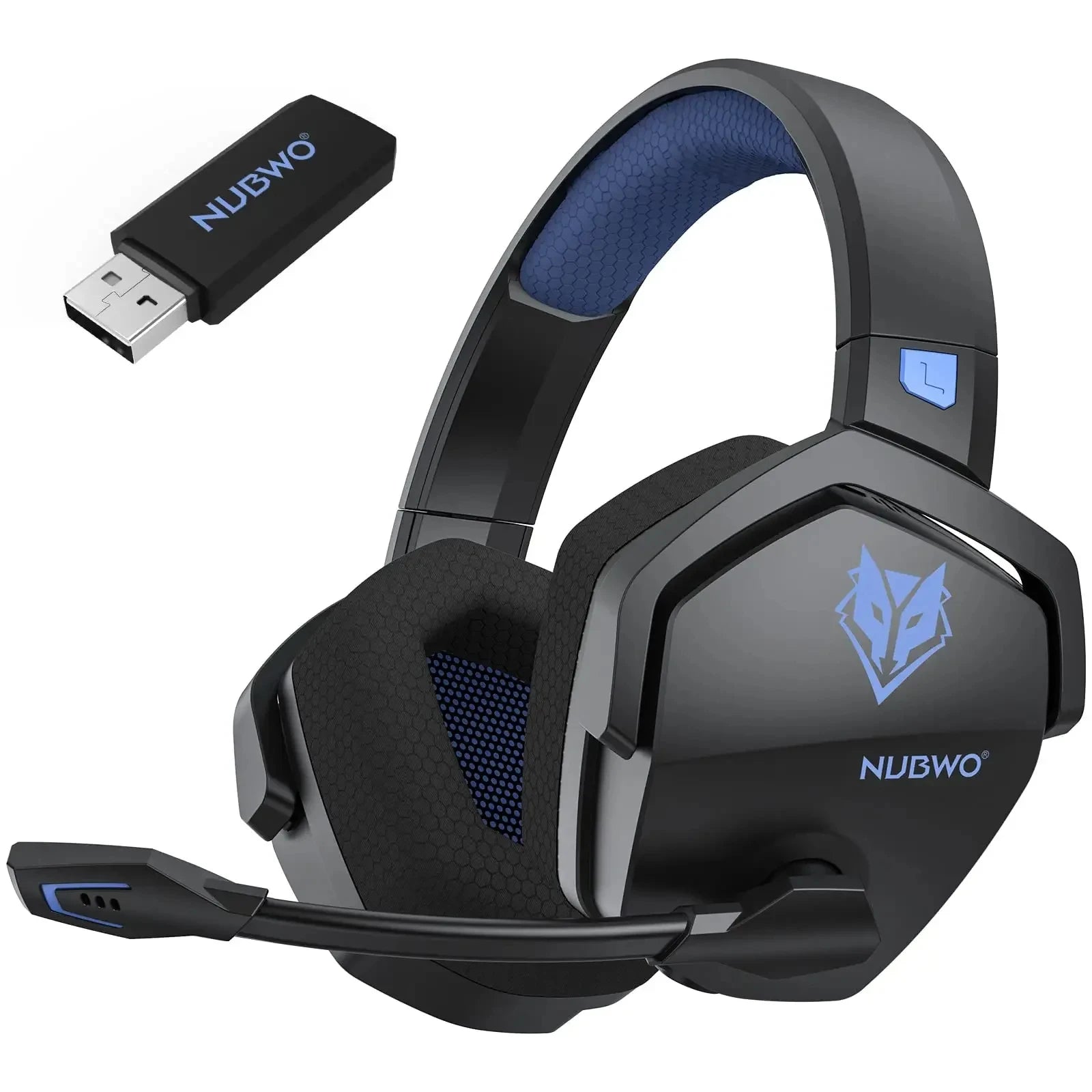 NUBWO G06 Dual Wireless Gaming Headset with Microphone for PS5, PS4, PC, Mobile, Switch, 2.4GHz Bluetooth 5.3 Gaming Headphones - TechSmartX