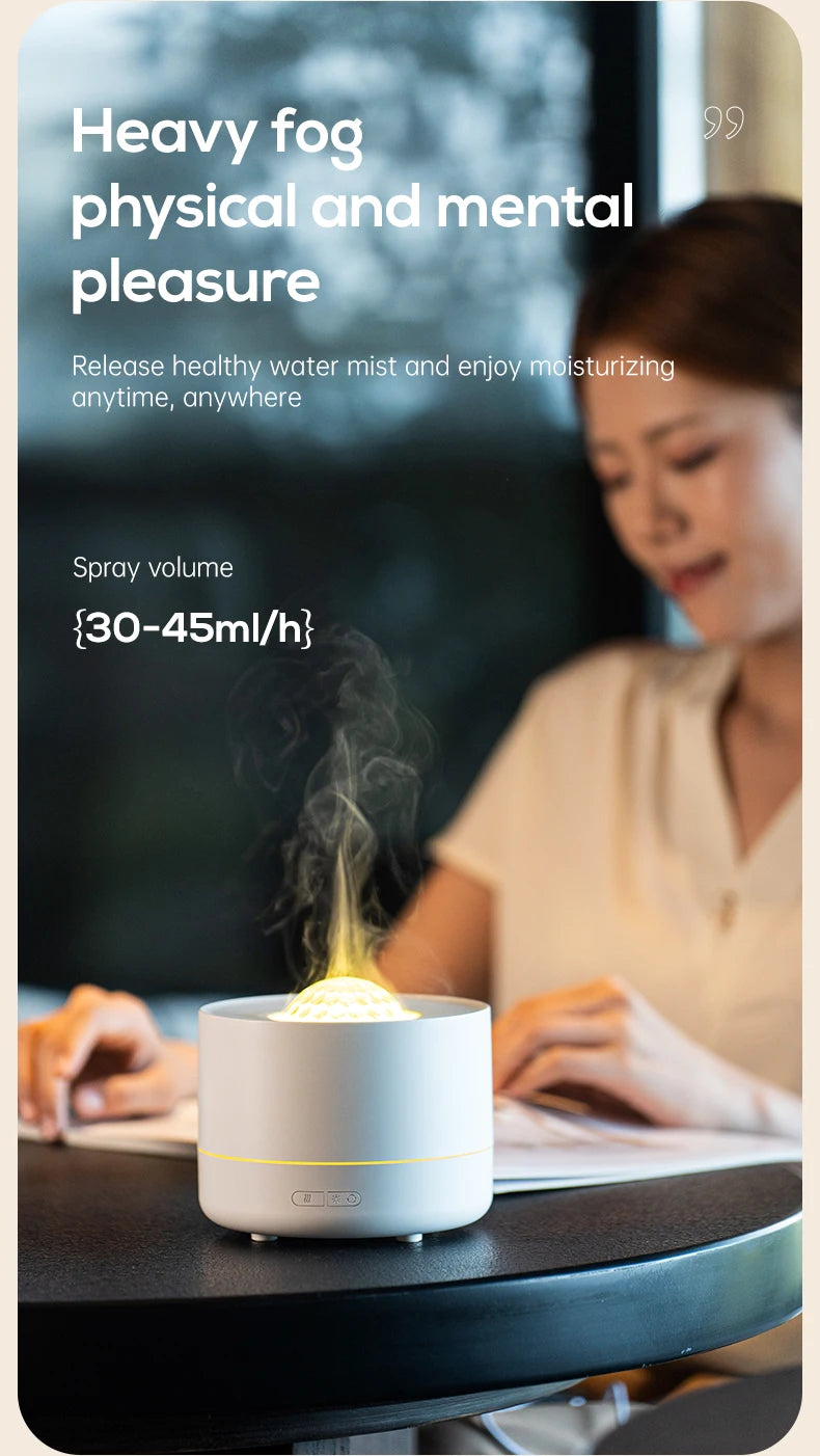 New Starry Sky Projection Air Humidifier with Colorful Gradient Night Light USB Delicate Water Mist Essential Oil Aroma Diffuser - TechSmartX