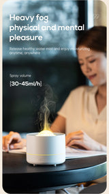 New Starry Sky Projection Air Humidifier with Colorful Gradient Night Light USB Delicate Water Mist Essential Oil Aroma Diffuser - TechSmartX
