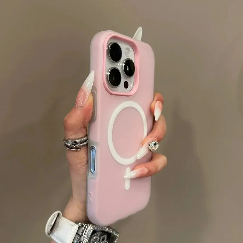 Luxury Candy For Magsafe Wireless Charge Matte Phone Case For iPhone 11 12 13 14 15 16 Pro Max Plus Magnetic Bumper Cases Cover