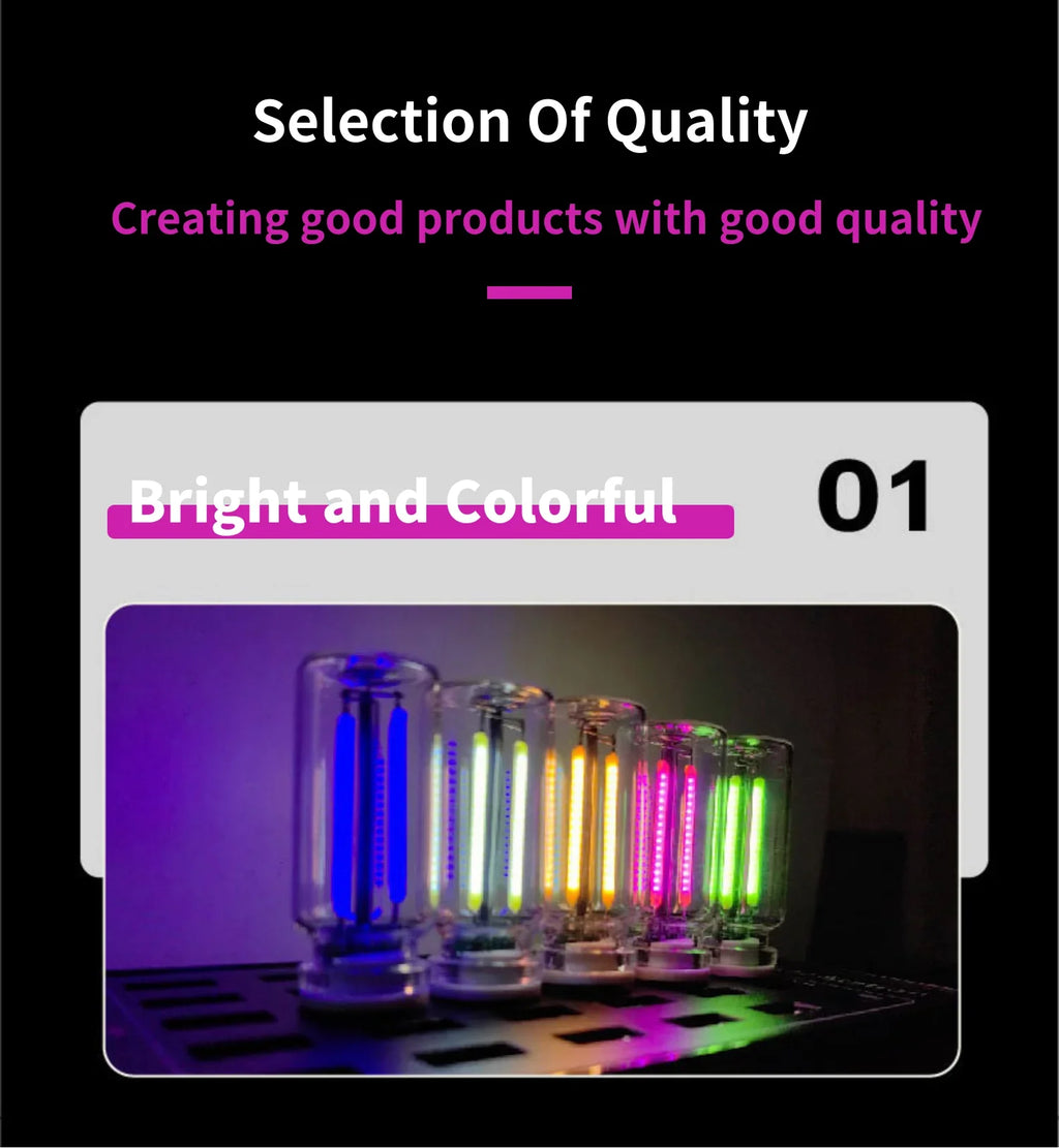 Car USB Night Light Touch Dimmable LED Filament Lamp Portable Lighting Plug and Play Decorative Atmosphere Light for Car Bedroom - TechSmartX