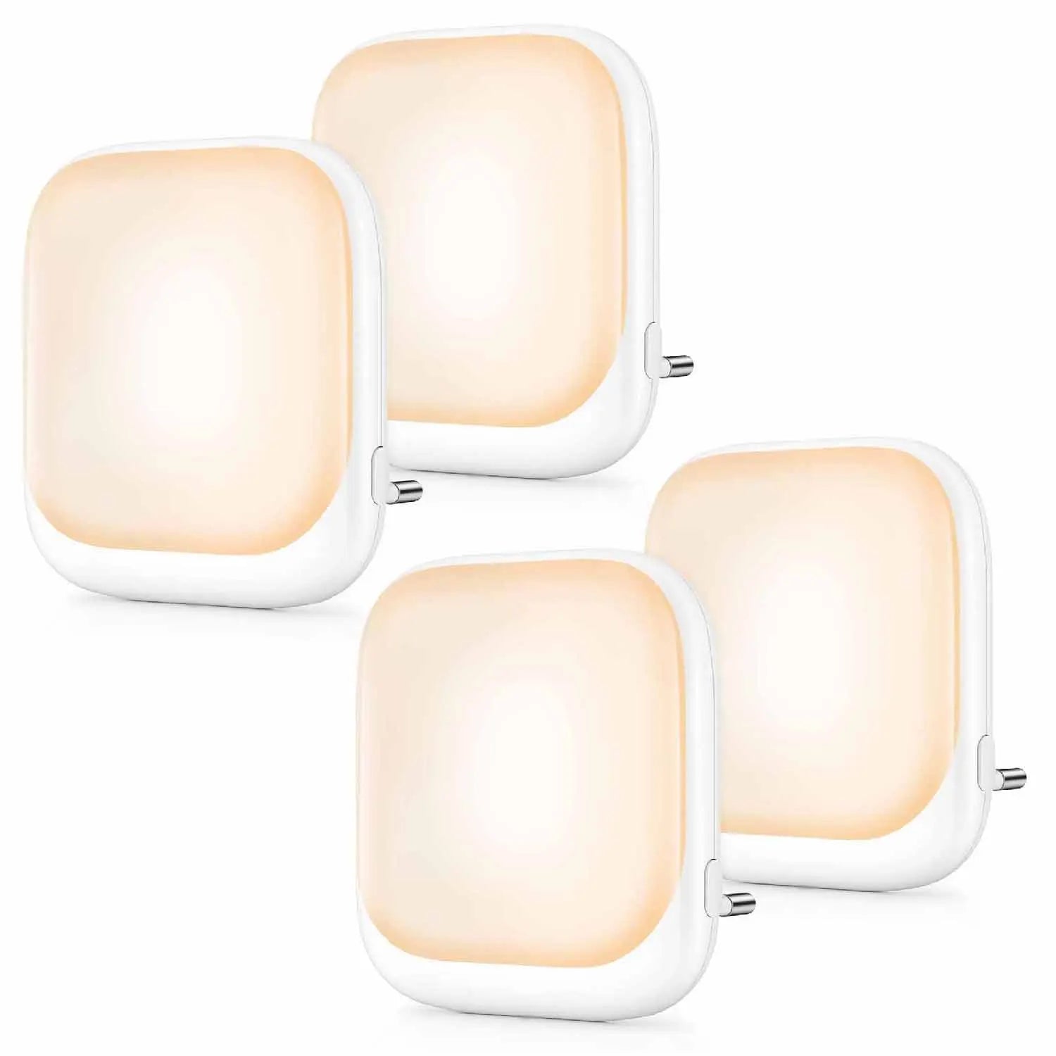 1pc Night Light Socket with Twilight Sensor, Night Light with 3 Brightness Dimmable for Bedroom, Hallway, Kitchen, Living Room, - TechSmartX