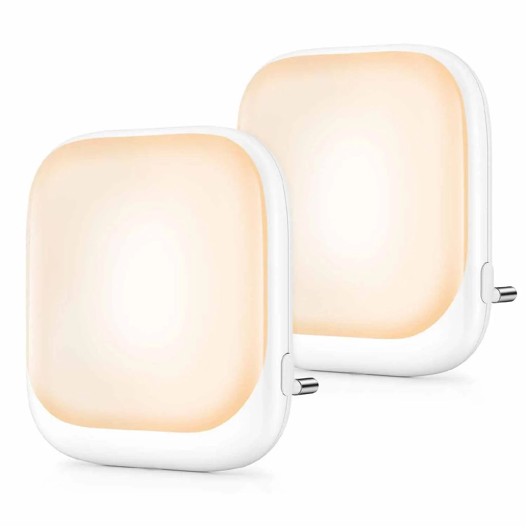 1pc Night Light Socket with Twilight Sensor, Night Light with 3 Brightness Dimmable for Bedroom, Hallway, Kitchen, Living Room, - TechSmartX