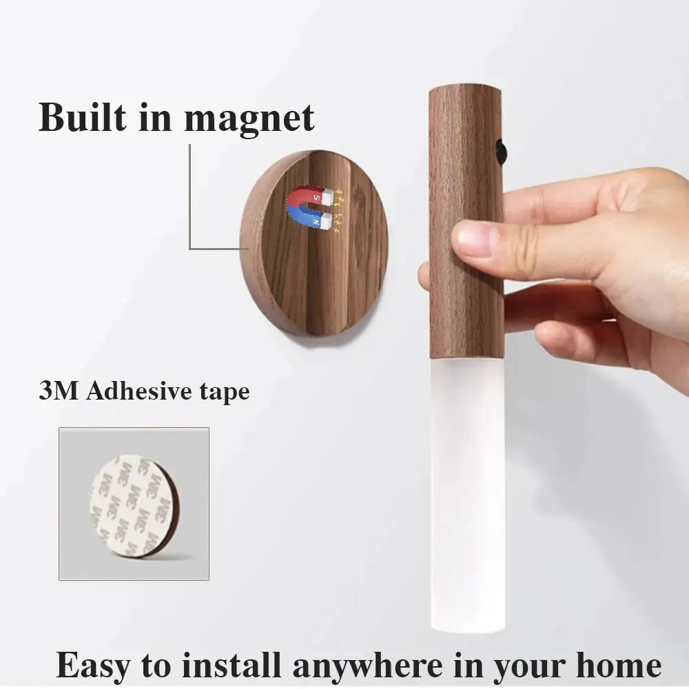 LED Night Light USB Charging Intelligent Human Induction For Bedside Cabinet Home Wardrobe Lighting Motion Sensor Light Led Lamp - TechSmartX