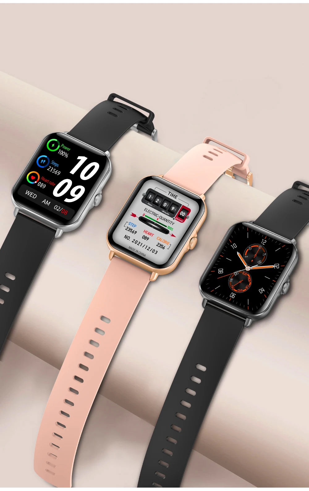 2025 Digital Smartwatch Sports Fitness Men's Women Smart Watch Waterproof Wrist Watches for Ladies Kids Child Android IOS Phones - TechSmartX