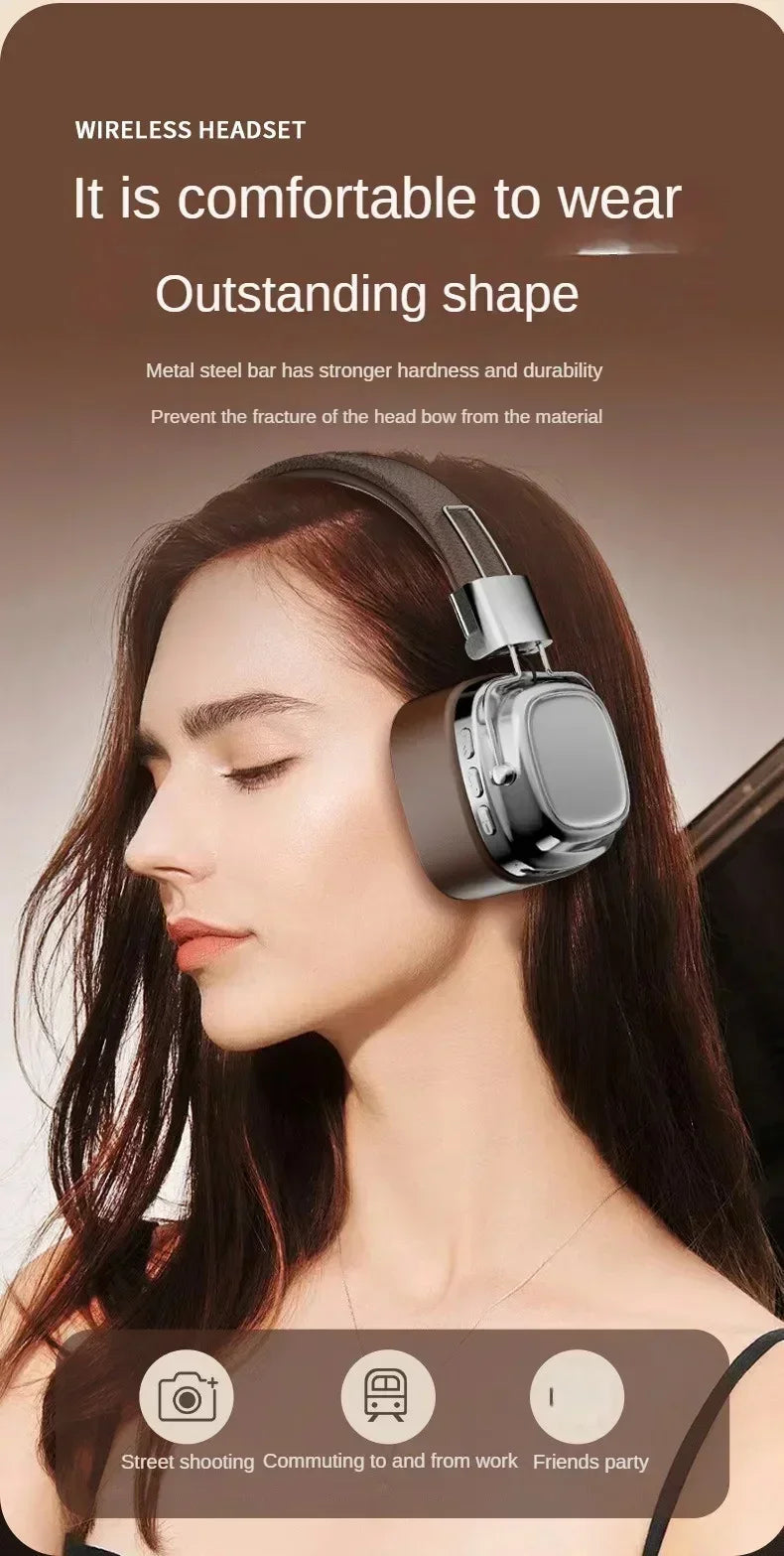 2025 New 5.3 Foldable Wireless Bluetooth Headsets Headset Gamer Choice Retro Over Ear Headphones DJ Stereo Sounds Bluetooth - TechSmartX