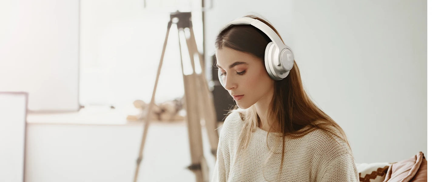 SoundPEATS Space Headphones Bluetooth 5.3 Hybrid Active Noise Cancelling Wireless Headphone,123H Play,Mic,Multipoint Connection - TechSmartX