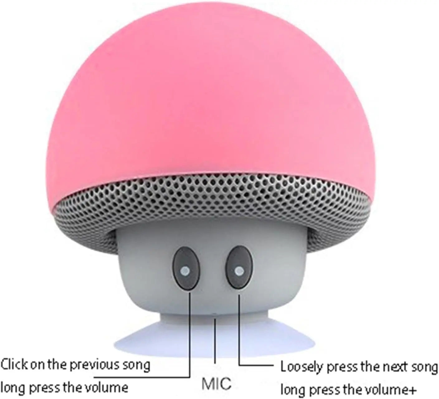 High Quality Wireless Bluetooth Speaker 30ft Wireless Range  Subwoofer With Suction CupSuitable for Cycling Picnic Outdoor - TechSmartX