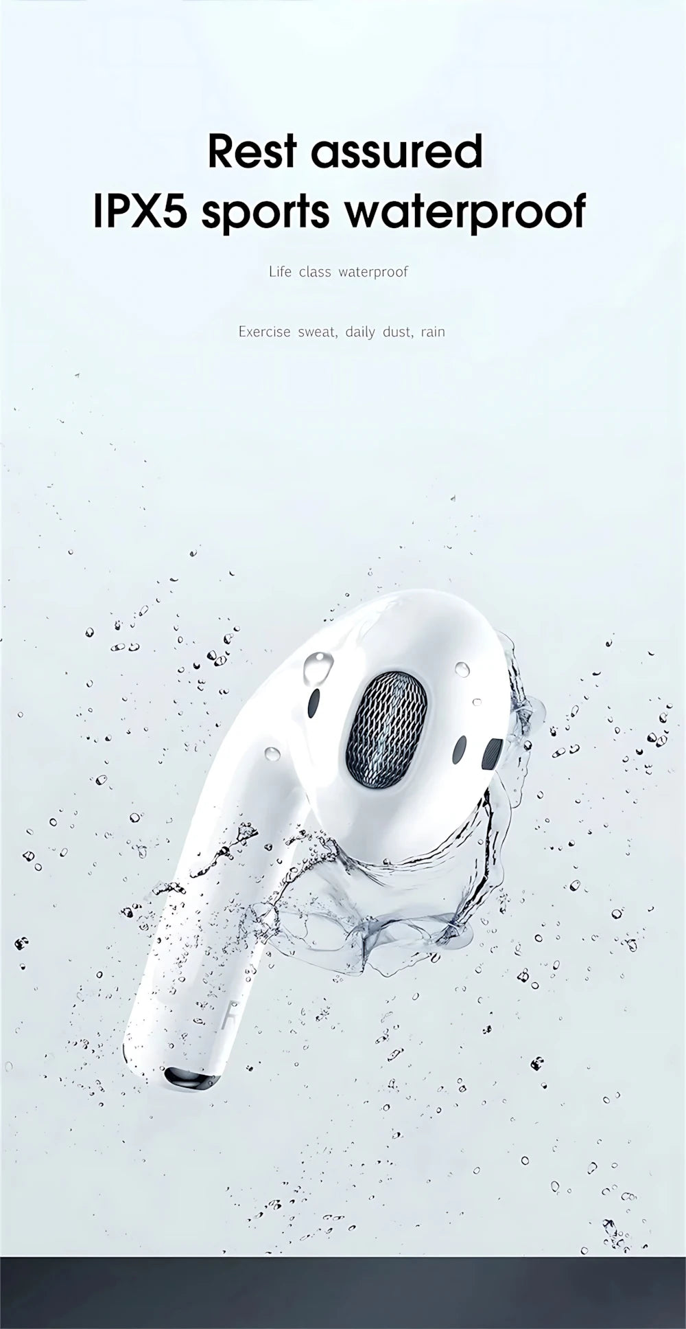Wireless Bluetooth Earphones For Apple iPad Air Earbuds For iPhone 17 16 15 14 13 12 11 Pro Max Headphone Laptops Tablet Headset