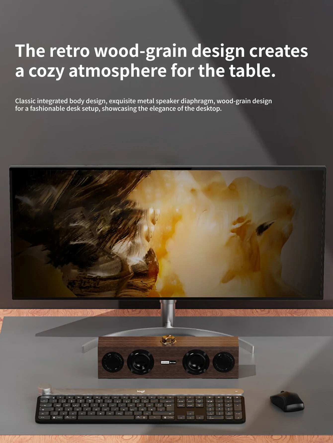 Lenovo C02 Multimedia Speaker Bluetooth Speaker Wired/Bluetooth Dual-Mode Speaker Retro Speaker Universal for Tv, Computer, and Mobile Phone Subwoofer - TechSmartX