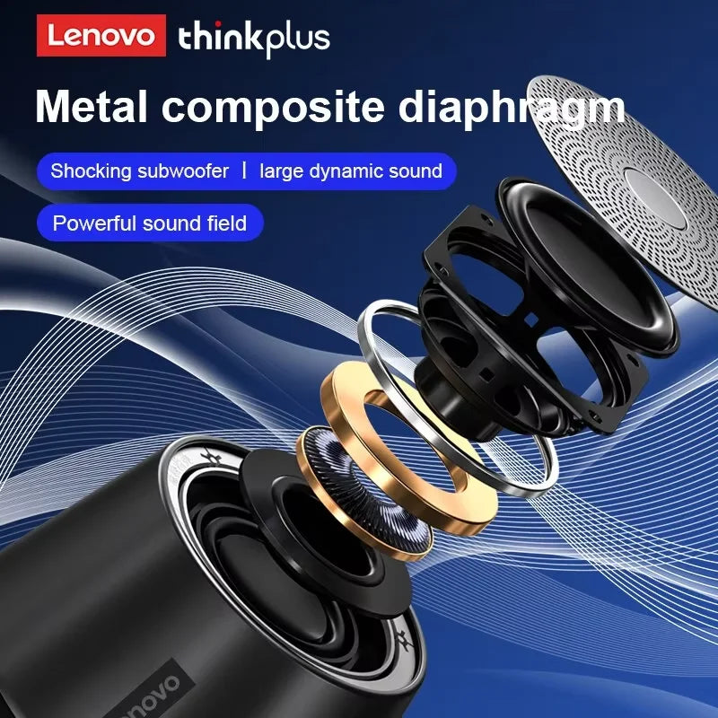 Original Lenovo K3 Pro Bluetooth V5.0 Speaker Big Audio With Deep Bass Sound Outdoor Soundbox Music Portable Camping Loudspeaker - TechSmartX