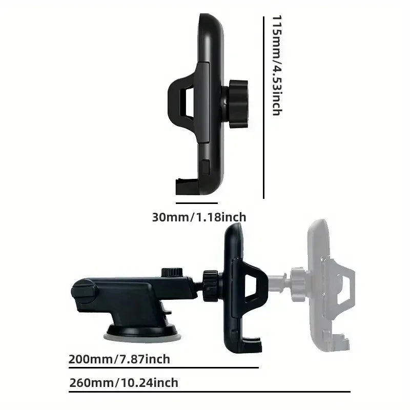 2024 NEW Universal Sucker Car Phone Holder 360° Windshield Car Dashboard Mobile Cell Support Bracket for iPhone Samsung Xiaomi