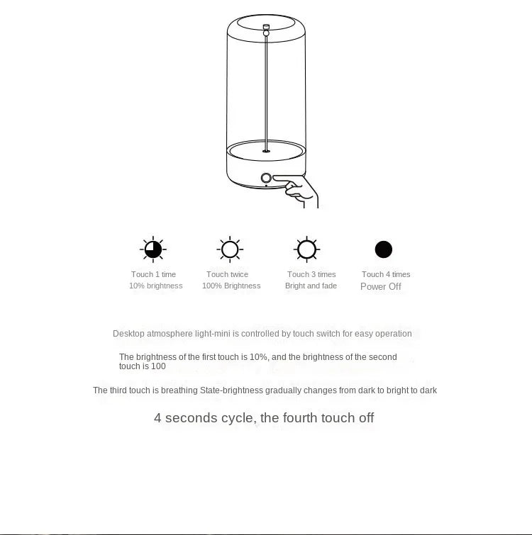 Portable quantum wire ambient magnetic light Type-C charging, eye protection function, bedroom, study, camping, Christmas gift - TechSmartX