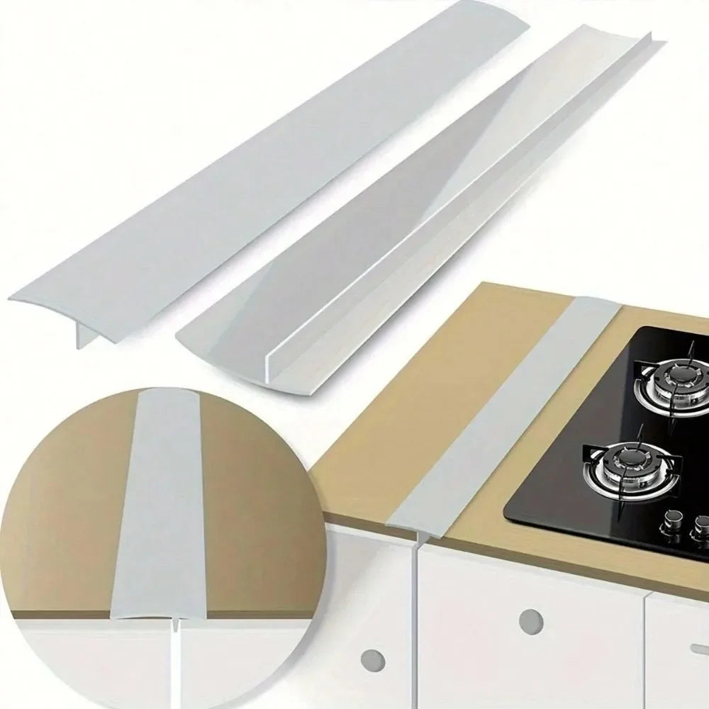 Silicone Gap Strip, Kitchen Gas Stove Sealing Strip, Kitchen Anti-Oil Anti-Stain Strip, Silicone Seal Insert Strip - TechSmartX