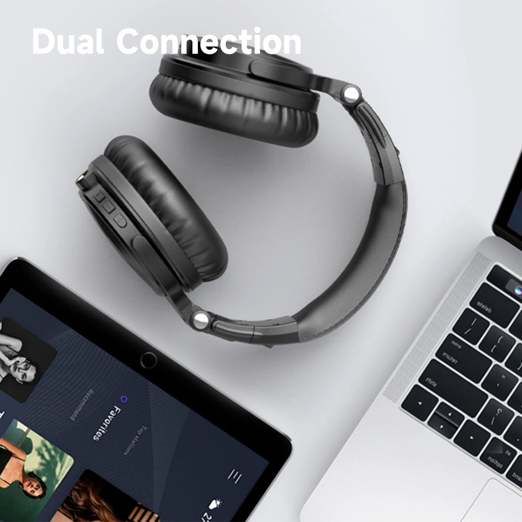 Oneodio Pro-C Bluetooth Wireless Headphones With Mic 110Hr Hi-Res Over Ear Bluetooth 5.2 Headset Earphone For Phone PC Sports - TechSmartX
