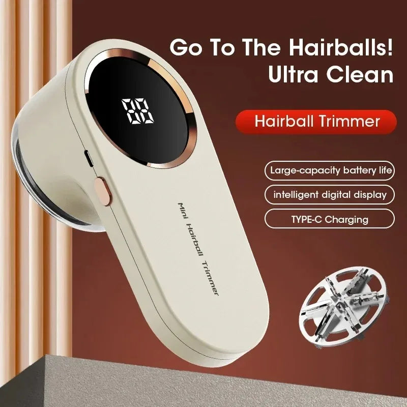Portable Lint Remover Electric Fuzz Pellet Remover for Clothing LED Display Rechargeable for Clothes Fabric Shaver Fluff Remover - TechSmartX
