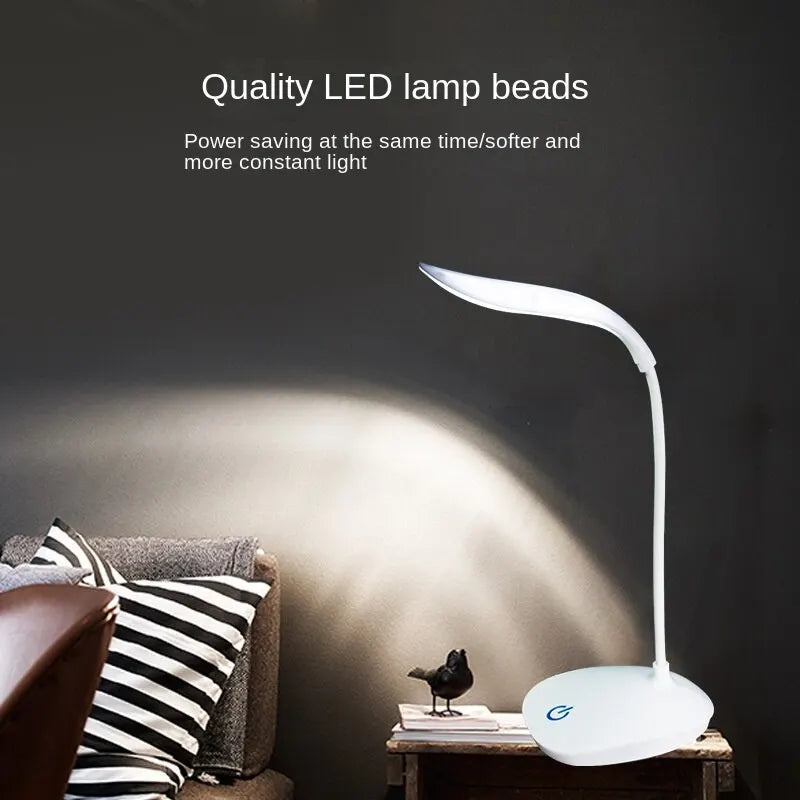 Dormitory Reading the USB Charging LED Lamp That Shield an Eye Beads Three Gears Touch Dimmer Lamp - TechSmartX
