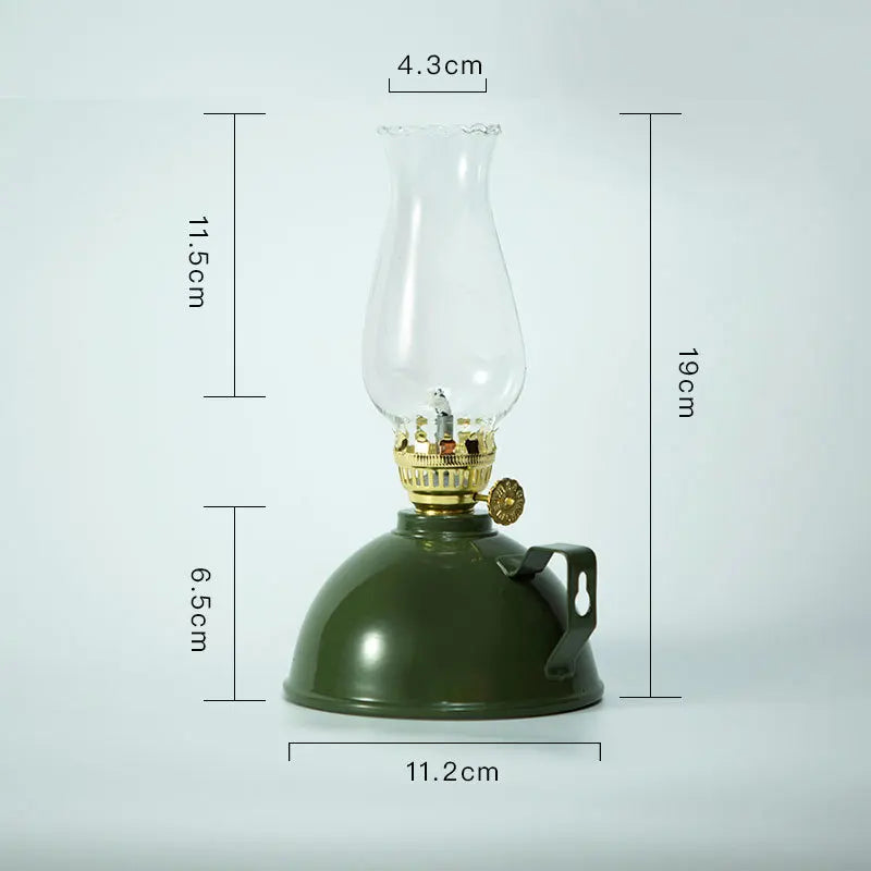 Retro Metal Kerosene Oil Lantern for Outdoor Camping - Small Horse Cozy Atmosphere Tent for Camping, Hiking Outdoor Adventures - TechSmartX
