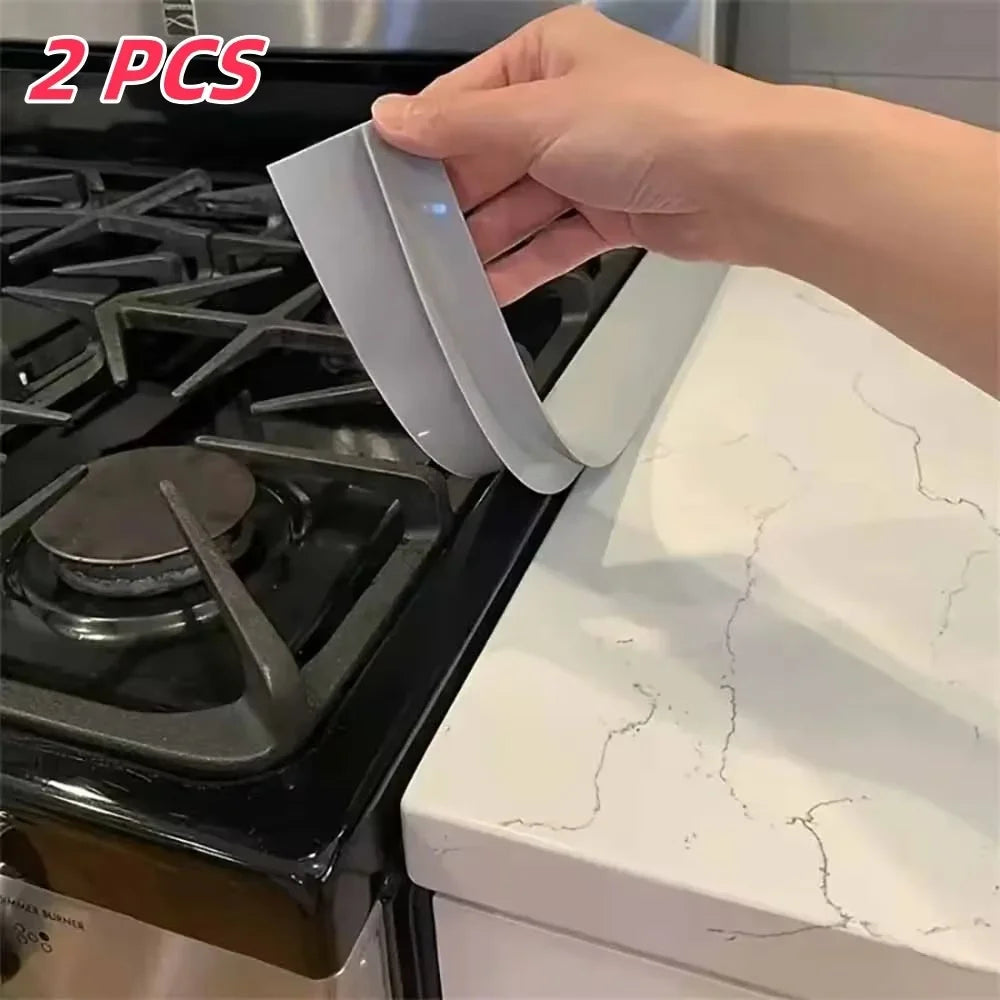 Silicone Gap Strip, Kitchen Gas Stove Sealing Strip, Kitchen Anti-Oil Anti-Stain Strip, Silicone Seal Insert Strip - TechSmartX