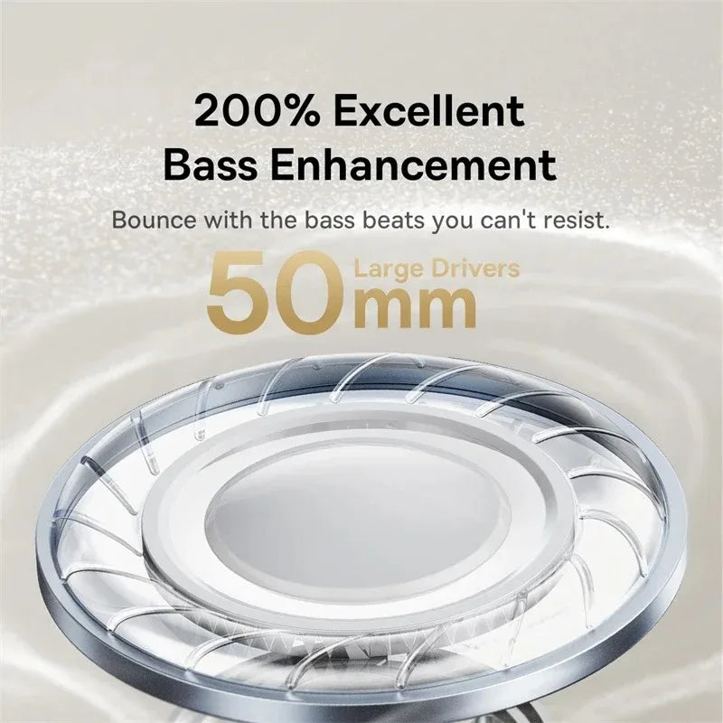 Baseus Bowie 30 Max Wireless Headphones Hi-Res Audio LDAC Bluetooth 5.4 -45dB Active Noise Cancellation Headset - TechSmartX