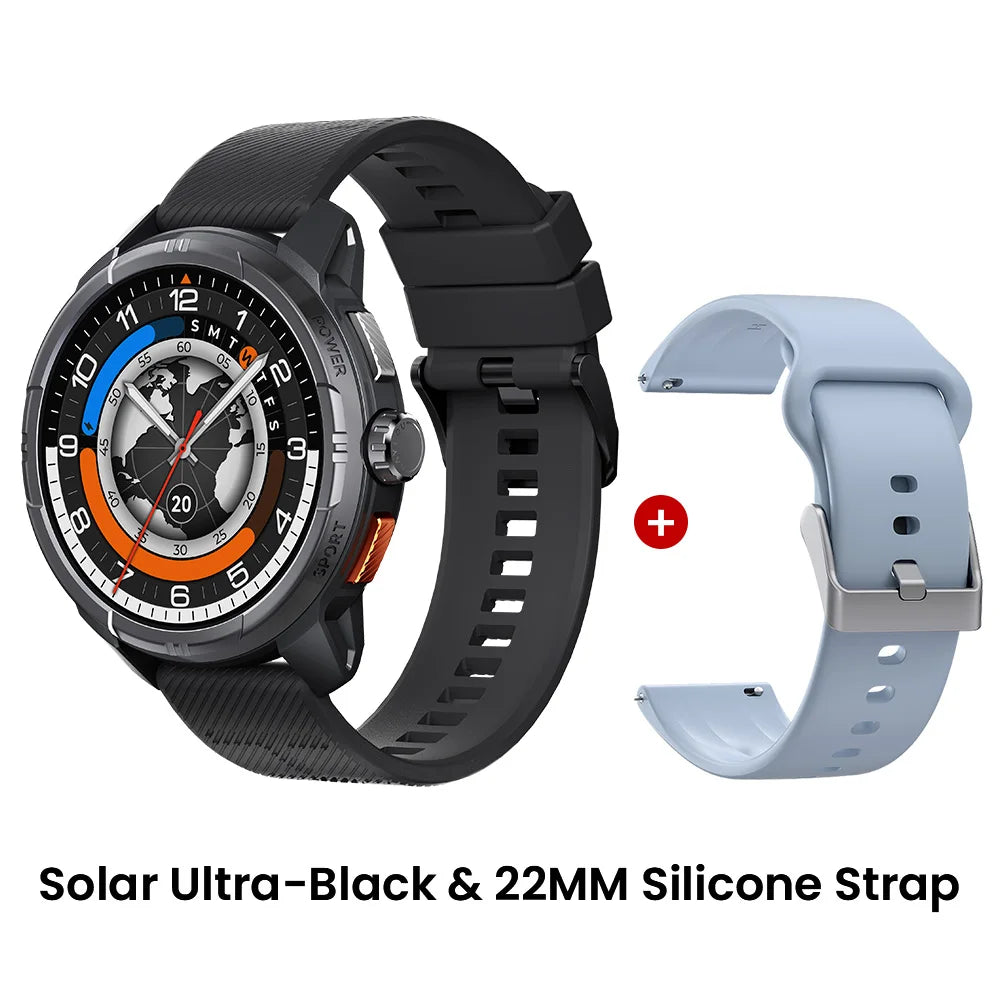 HAYLOU Solar Ultra GPS Smartwatch 1.6” AMOLED Display 5ATM Waterproof Built-in GPS Bluetooth Phone Calls Sports Smart Watch - TechSmartX