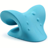 Eva Neck And Shoulder Relaxer, C-Shape Cervical Traction Device, Relax Spine Alignment, Chiropractic Pillow Stretcher Massager - TechSmartX