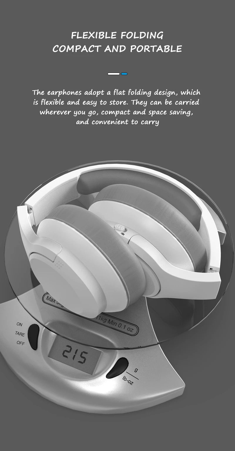 LDON Wireless Headphones Bluetooth 5.3 Hi-Res Audio Over Ear Headset Earphones - TechSmartX
