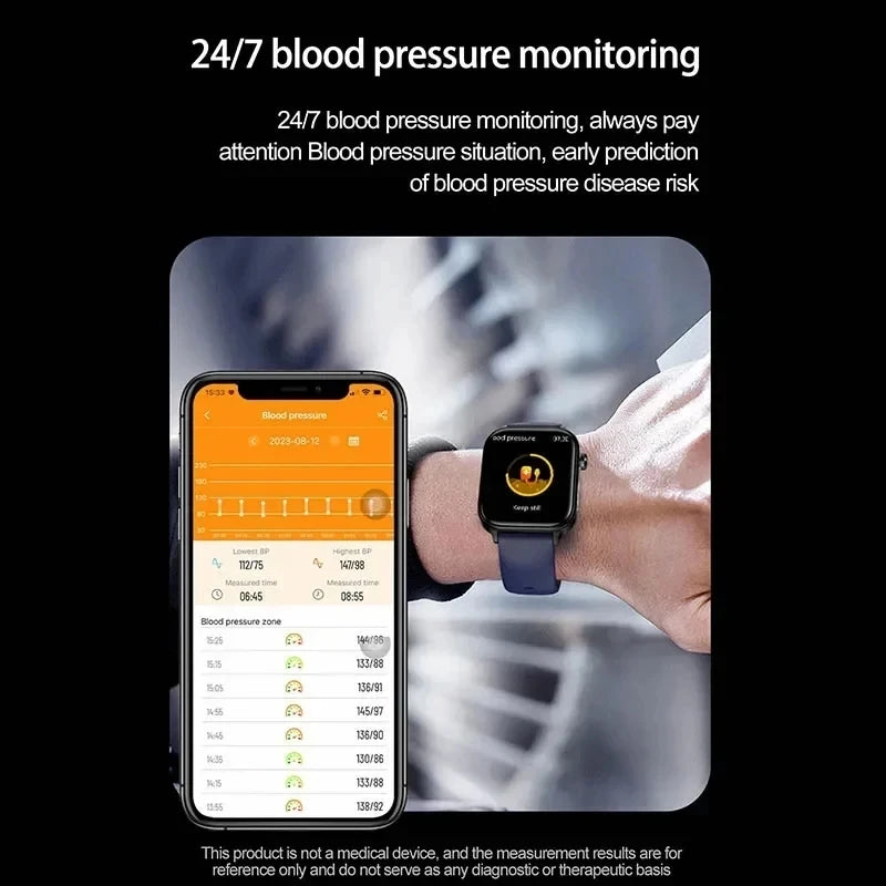 2025 New ECG+PPG Monitoring Smart Watch Women Blood pressure Blood Lipid Uric Acid Women Menstrual Health Tracker Smartwatches - TechSmartX