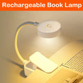 Folding Mini Clip Book Lamp USB Rechargeable LED Night Light 3 Modes Eye Protection Stepless Dimmable Flexible Bedroom Reading - TechSmartX