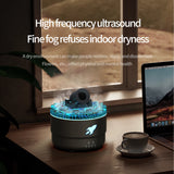 Creative Volcanic Crack Light Artillery Air Humidifier Aromatherapy Diffuser for Home Desktop Ring Spray Electric Aroma Diffuser - TechSmartX