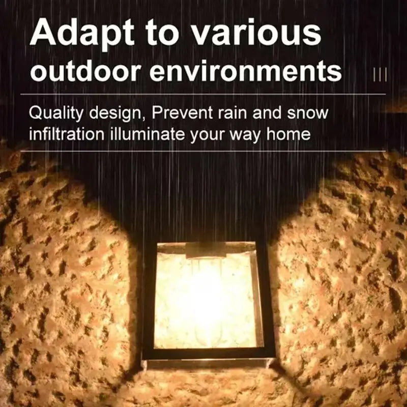 Powerful Outdoor Solar LED Street Light Waterproof Solar Lamp Garden Yard Pathway Wall Decoration External Lighting Fixture - TechSmartX