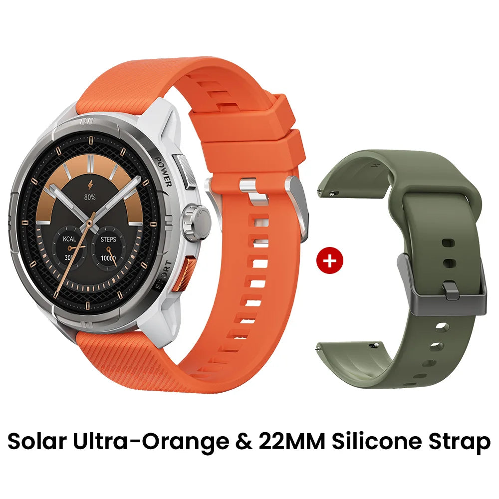 HAYLOU Solar Ultra GPS Smartwatch 1.6” AMOLED Display 5ATM Waterproof Built-in GPS Bluetooth Phone Calls Sports Smart Watch - TechSmartX