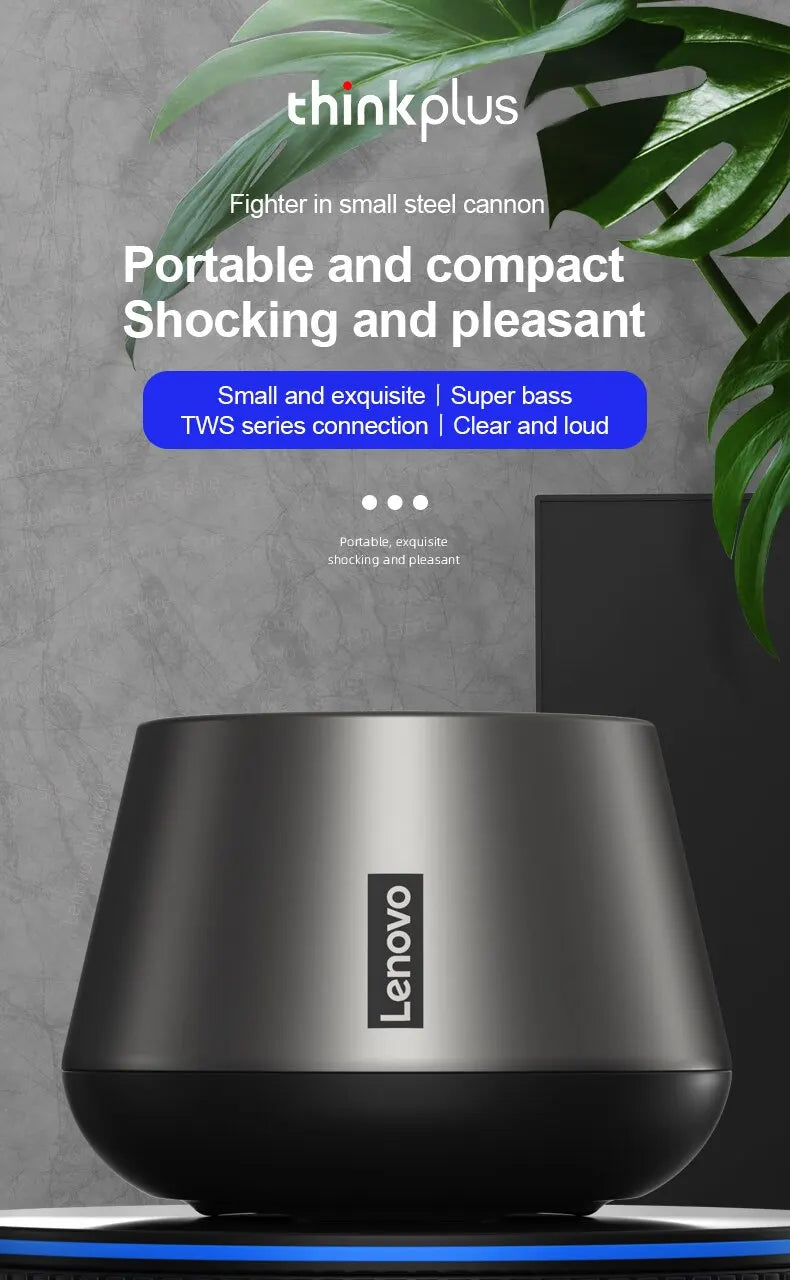 Original Lenovo K3 Pro Bluetooth V5.0 Speaker Big Audio With Deep Bass Sound Outdoor Soundbox Music Portable Camping Loudspeaker - TechSmartX