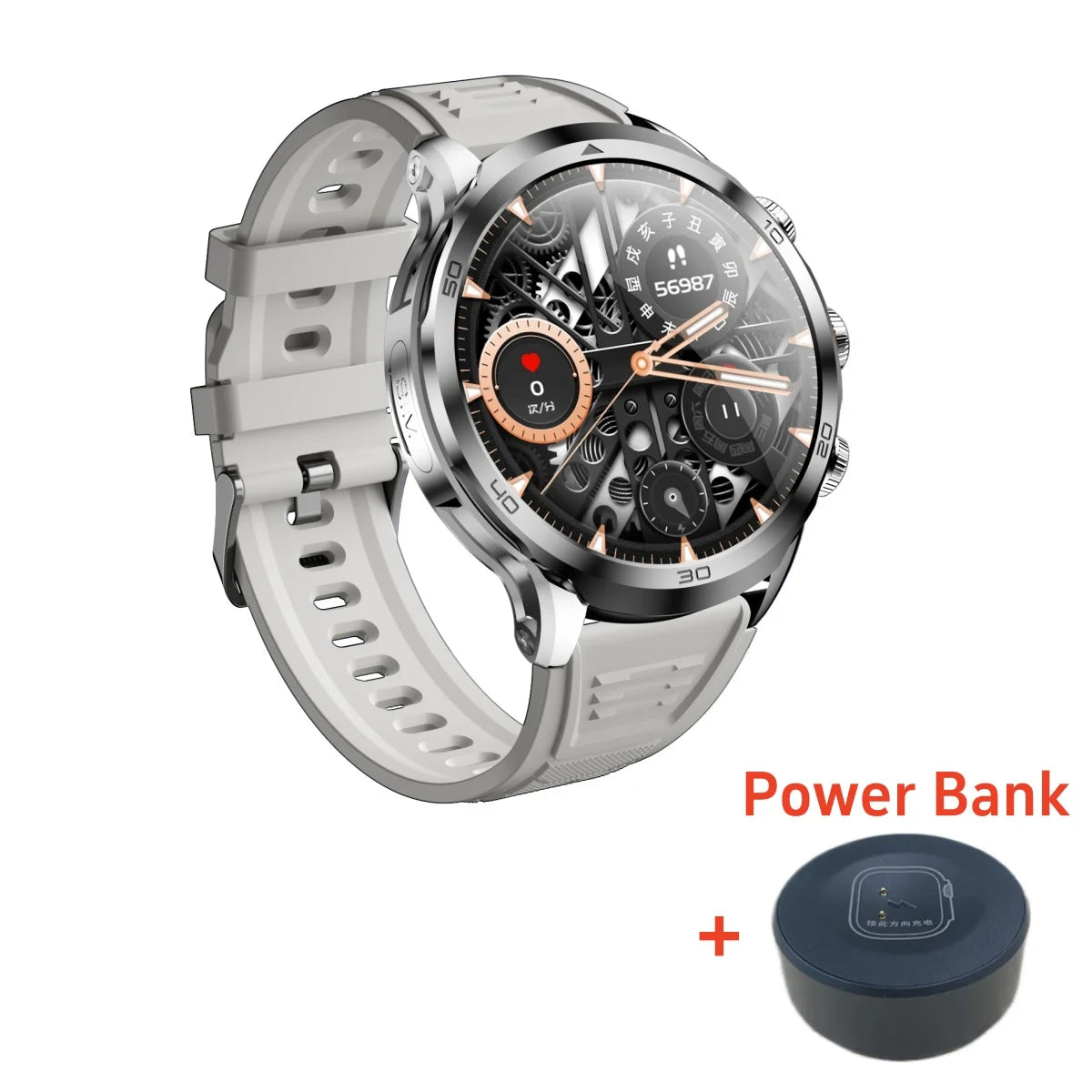Original H19 Smart Watch Android 10.0 Smartwatch With 190° Rotary Camera GPS WIFI 1.95inch Larger Amoled Screen 256GB Storage - TechSmartX