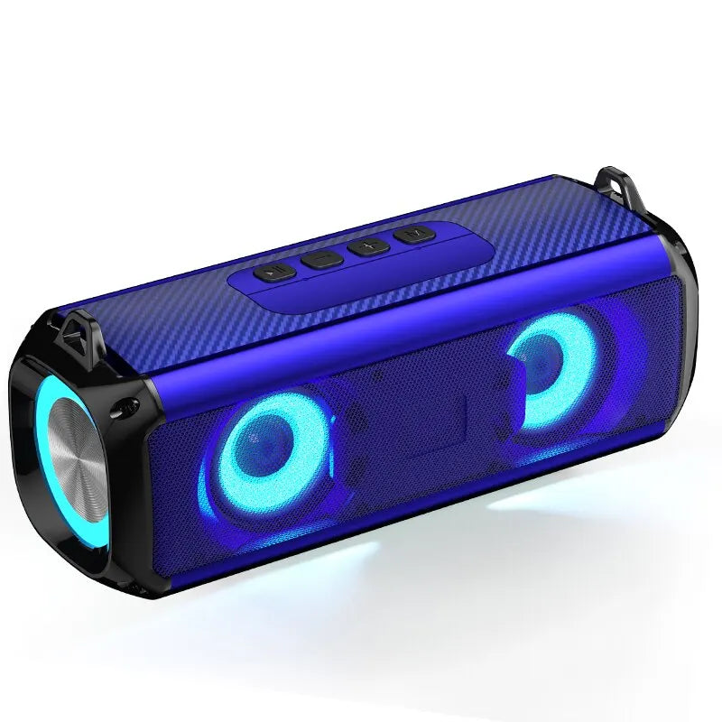 Popular Rockmia RGB LED Lights Speaker EBS-045 BT 5.0 Portable Wireless Bluetooth Music Player Micrphone Built TF Card Support - TechSmartX