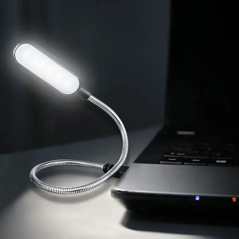 1PC Mini USB LED Light Book Light Flexible Reading Lamp Portable Night Light For Power Bank Laptop Notebook PC Computer - TechSmartX
