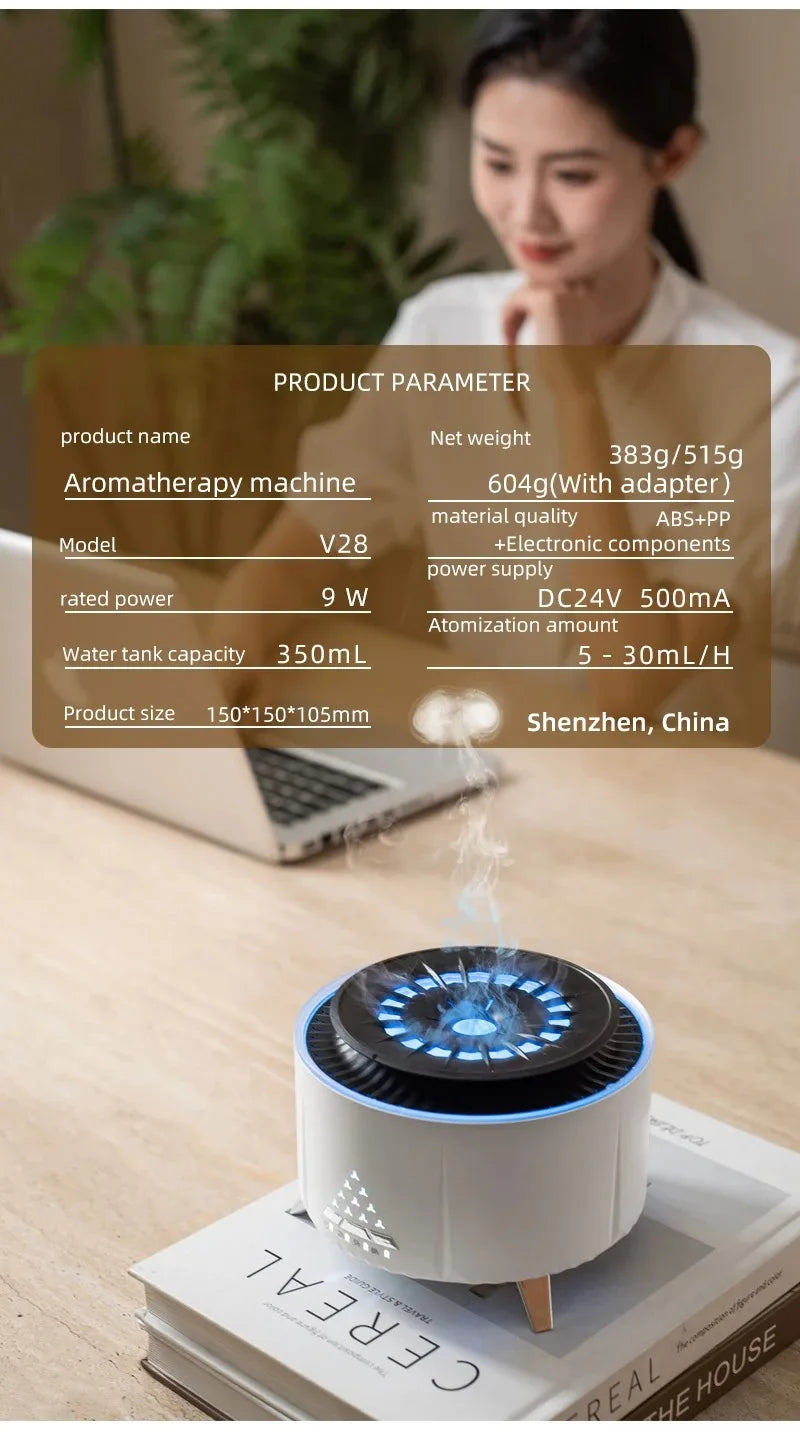 Diffusers for Essential Oils Large Room Cool-Looking Jellyfish Mist 350ml Aromatherapy Diffuser for Home Bedroom Dropshipping - TechSmartX