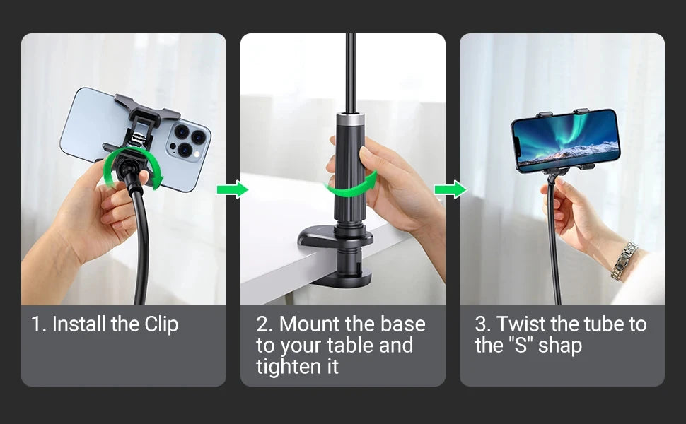 Universal Mobile Phone Stand Adjustable Lazy Stand Rotatable Bedside Stand Desktop Live Streaming Selfies Phone Accessories