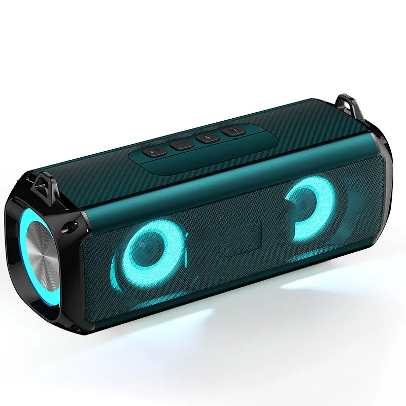Popular Rockmia RGB LED Lights Speaker EBS-045 BT 5.0 Portable Wireless Bluetooth Music Player Micrphone Built TF Card Support - TechSmartX