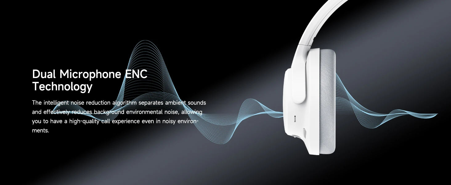 SoundPEATS Space Headphones Bluetooth 5.3 Hybrid Active Noise Cancelling Wireless Headphone,123H Play,Mic,Multipoint Connection - TechSmartX