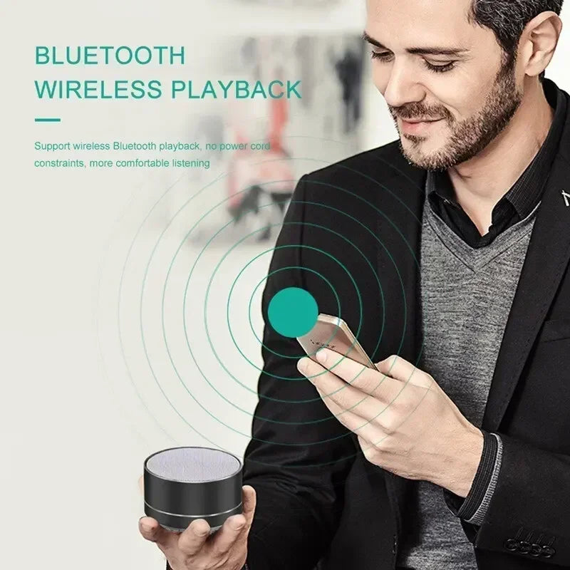 A10 10M Mini Portable Wireless Bluetooth Speaker Steel Cannon Subwoofer Bluetooth Audio Gift For Laptops Phone Outdoors Speakers - TechSmartX