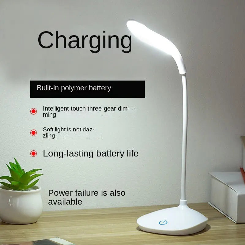 Dormitory Reading the USB Charging LED Lamp That Shield an Eye Beads Three Gears Touch Dimmer Lamp - TechSmartX