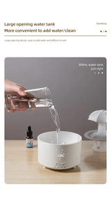 Rainbow Raindrop Aromatherapy Machine Rotating Water Drop Humidifier 7-Color Lamp Creative Umbrella Essential Oil Diffuser - TechSmartX