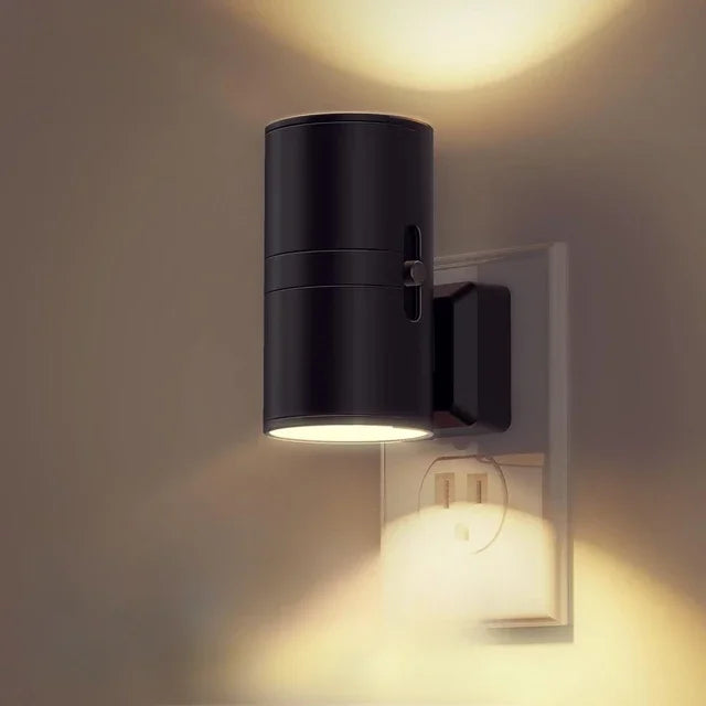 LED Night Light Plug in Dusk to Dawn Sensor Adjustable Brightness Dimmable Night Lights for Kitchen Hallway Bedroom Stairs - TechSmartX