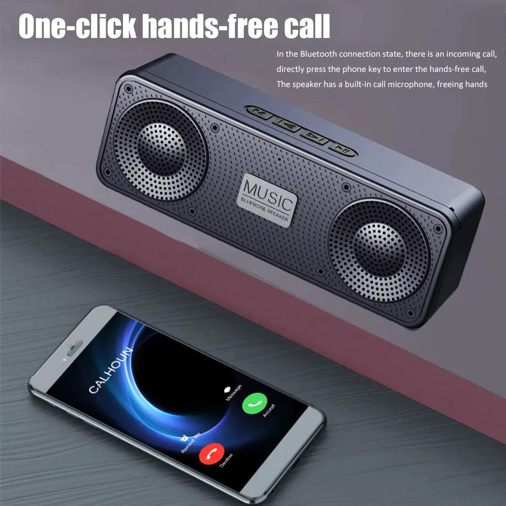 S18 Wireless Creative Bluetooth Smart Speaker Mobile Phone Audio Computer Subwoofer Outdoor Convenient Radio - TechSmartX