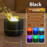 New Starry Sky Projection Air Humidifier with Colorful Gradient Night Light USB Delicate Water Mist Essential Oil Aroma Diffuser - TechSmartX